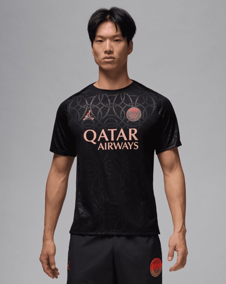 T-Shirt Allenamento Paris Saint-Germain Nero Uomo