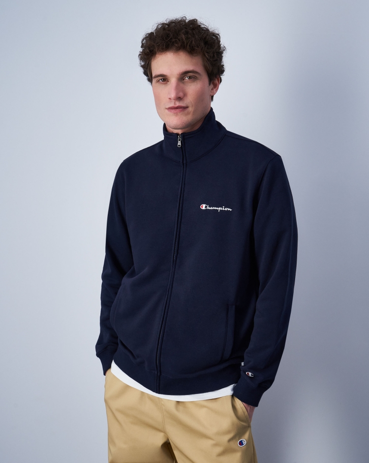 Champion Felpa Full-Zip Con Logo Champion Blu Uomo