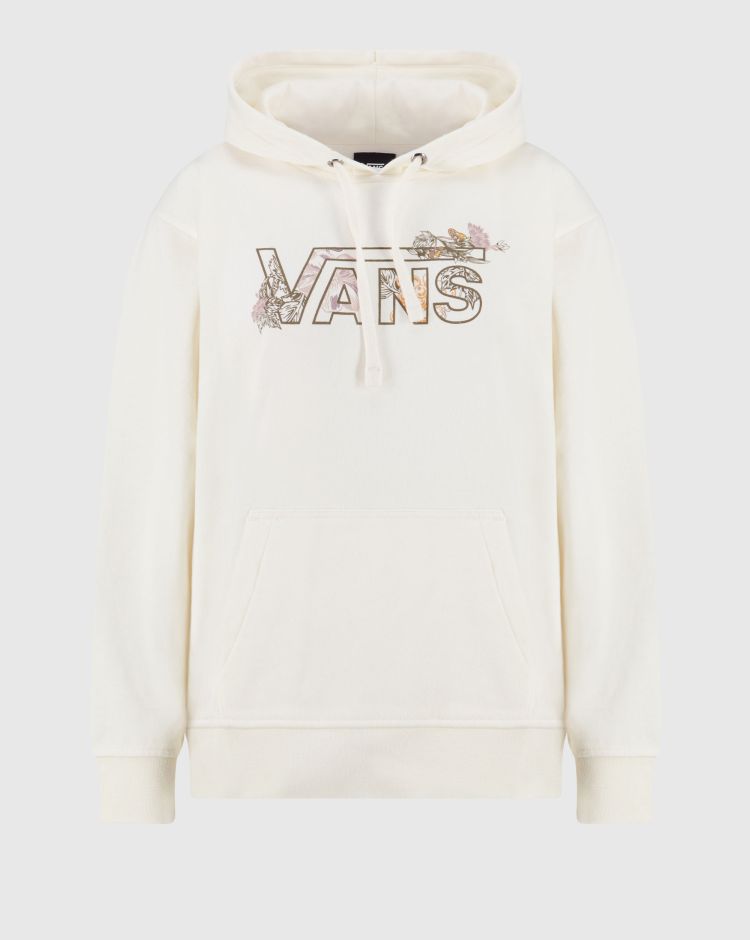 Vans Felpa Con Cappuccio The Garden Bianco Donna