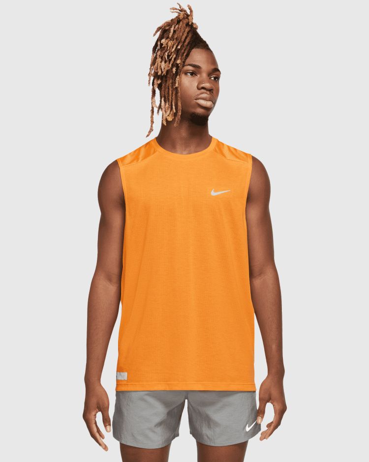 Nike Canotta Dri-FIT Run Division Rise 365 Arancio Uomo