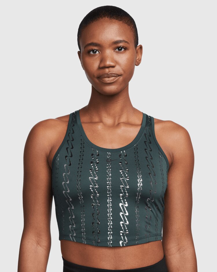 Nike Tank Dri-FIT One Verde Donna