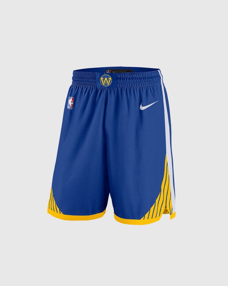 Nike NBA Shorts Golden State Warriors Icon EditionBlu Uomo