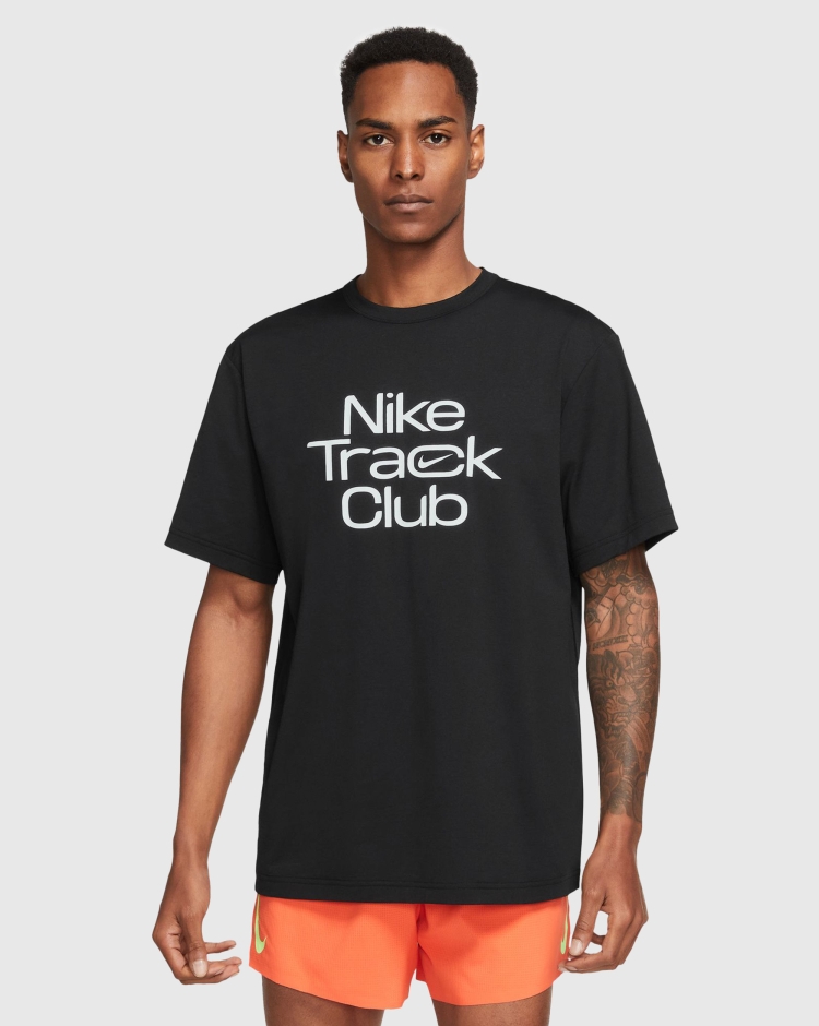Nike T-Shirt Dri-FIT Nike Track Club Nero Uomo