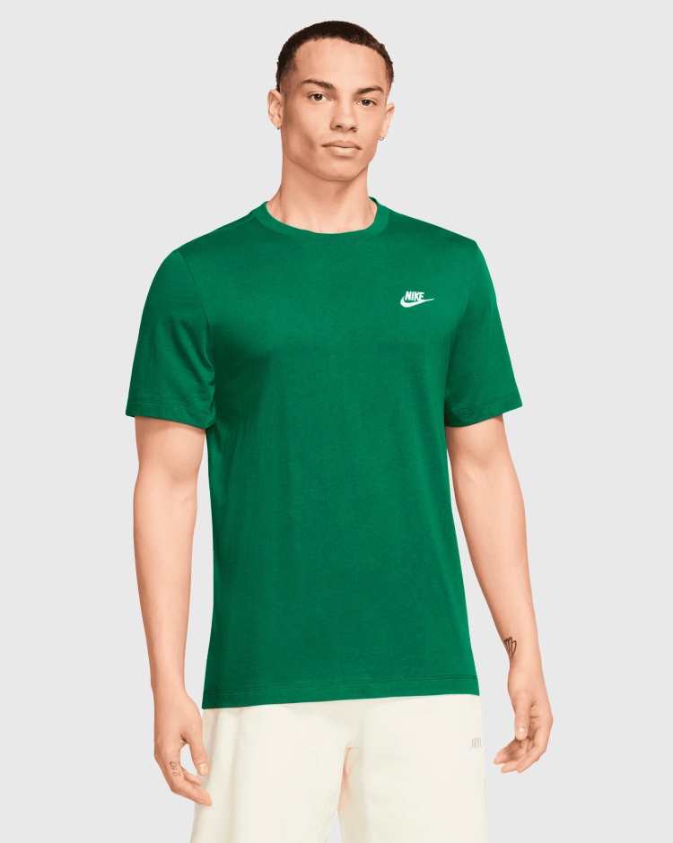 Nike T-Shirt Sportswear Club Verde Uomo
