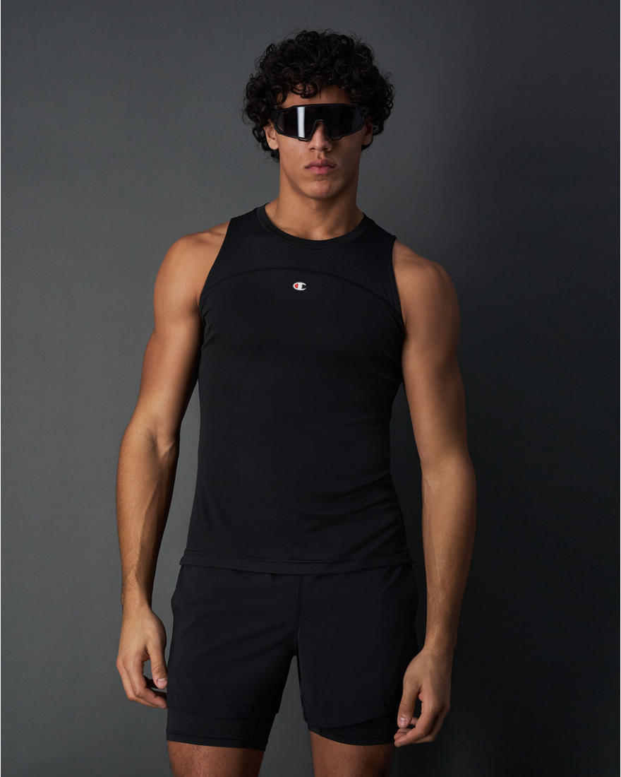 Champion Canotta Sportiva Nero Uomo Nero | Game7Athletics