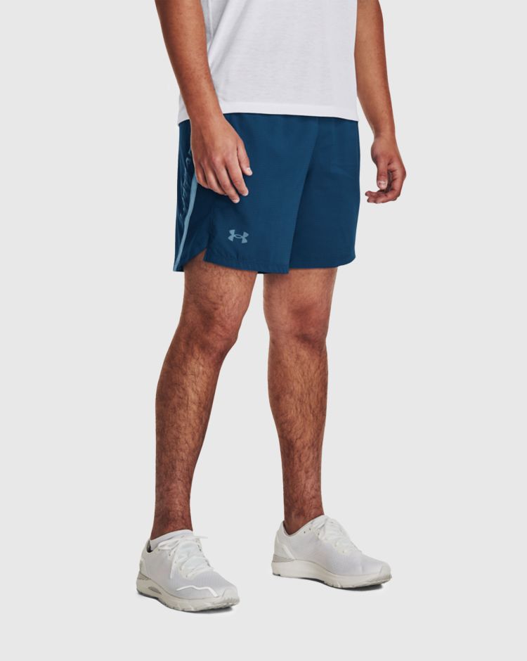 Under Armour Launch 7'' Graphic Short Blu Uomo
