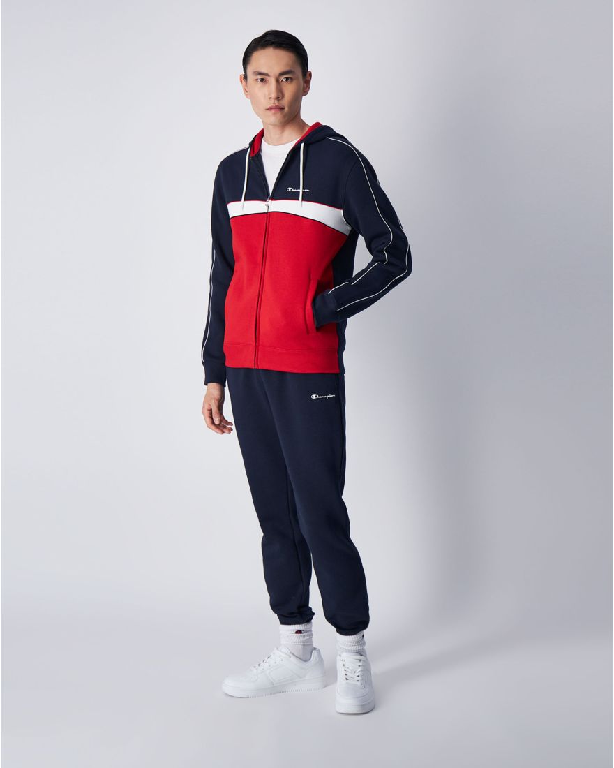 Champion Tuta Con Cappuccio Full Zip Comfort Fit Blu Uomo Blu