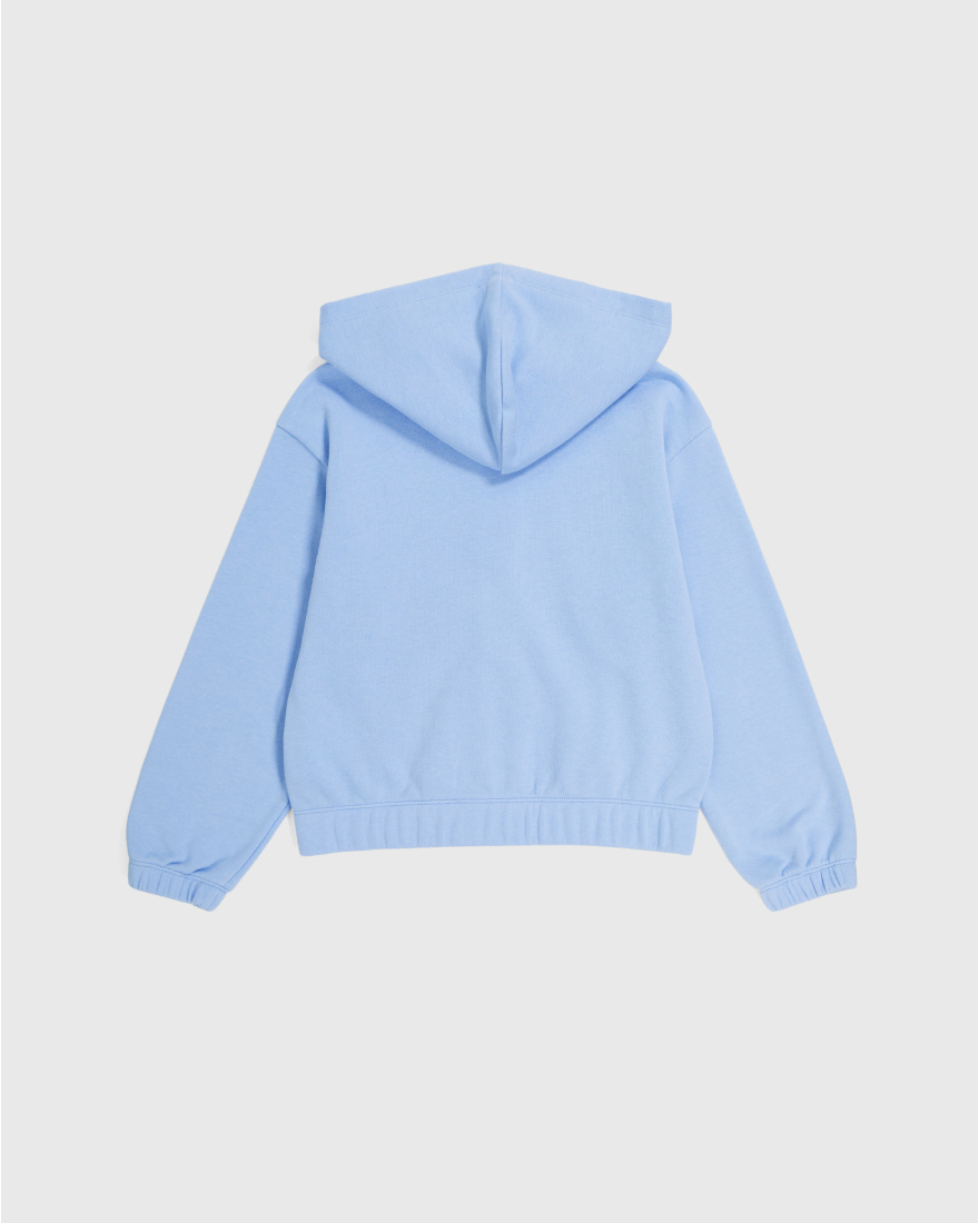 Champion Felpa Con Cappuccio Full Zip Ultra Light Blu Bambina Blu