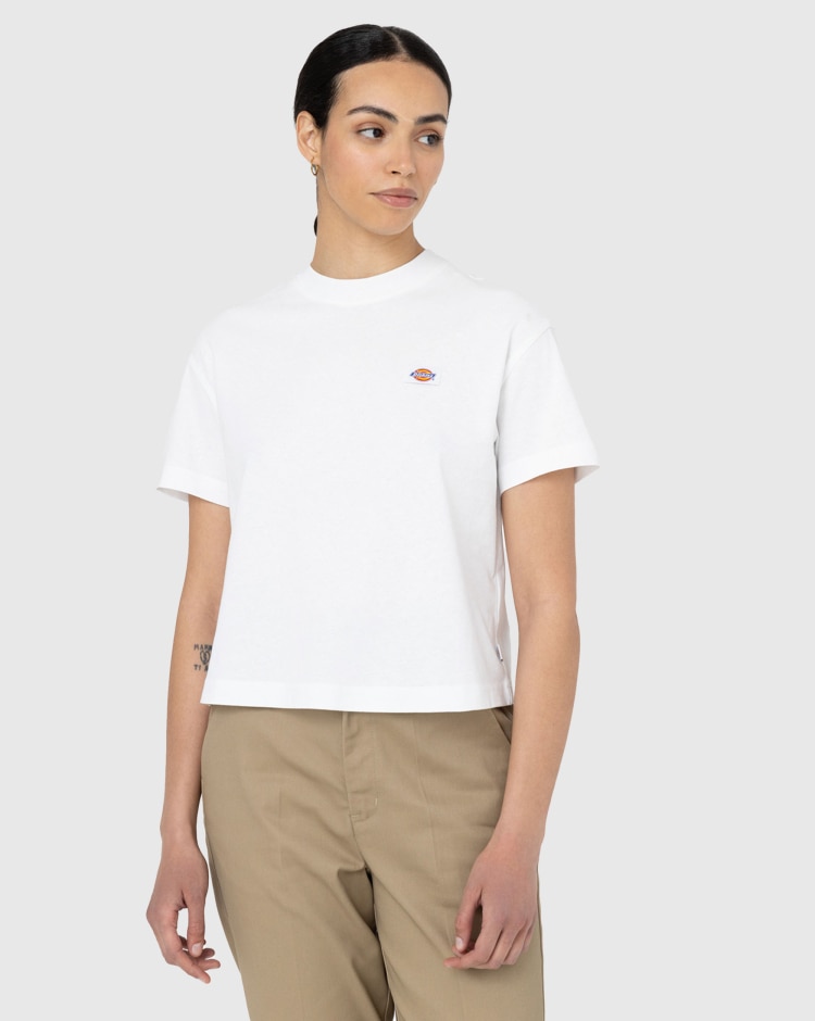 T-Shirt Oakport Boxy Bianco Donna