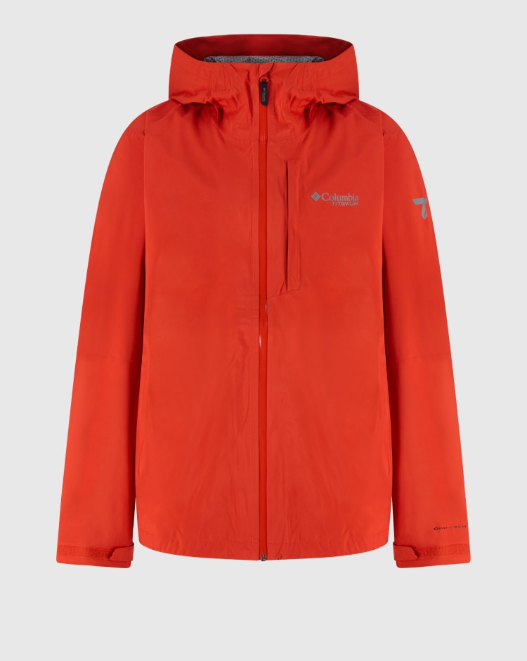 Giacca shell impermeabile da hiking Ampli-Dry Arancio Uomo