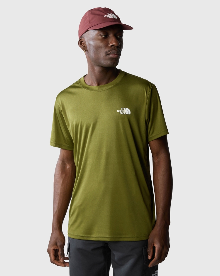 The North Face T-Shirt Reaxion Red Box Verde Uomo