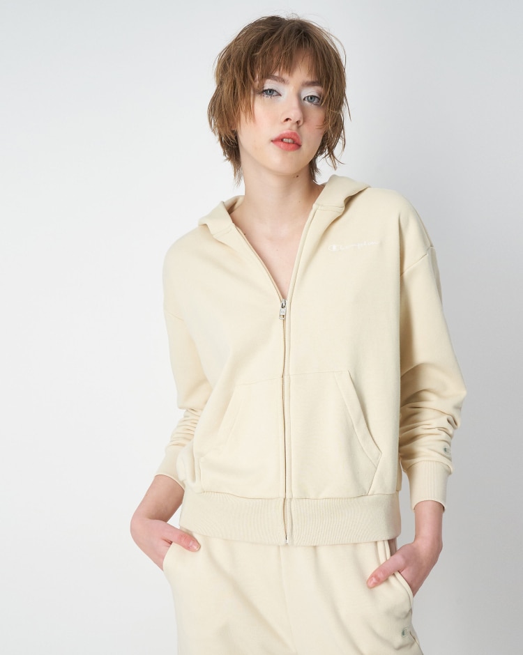 Champion Felpa in cotone bio Panna Donna