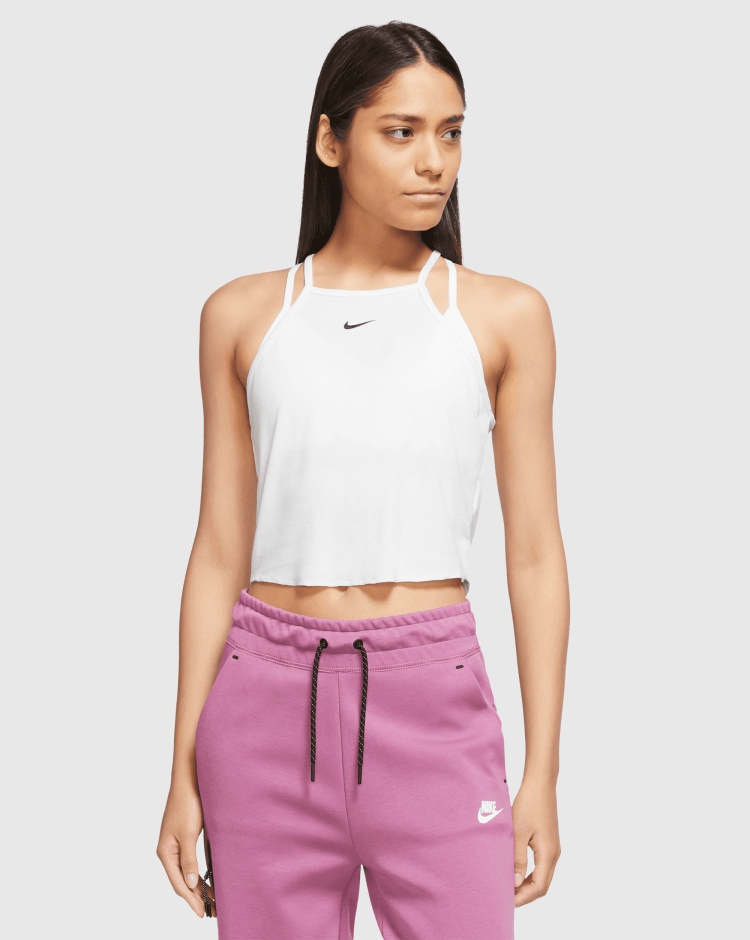 Nike Canotta Essential Bianco Donna