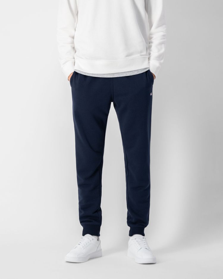 Champion Pantaloni Da Tuta Con Orlo In Costina Blu Uomo