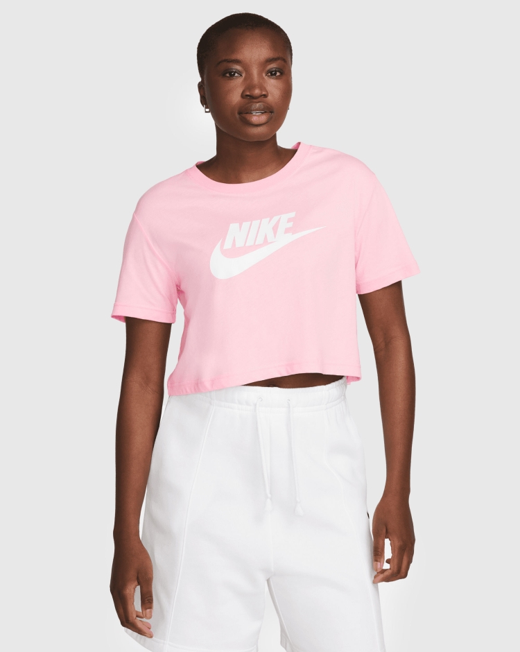 Nike T-Shirt Essential Icon Futura Rosa Donna