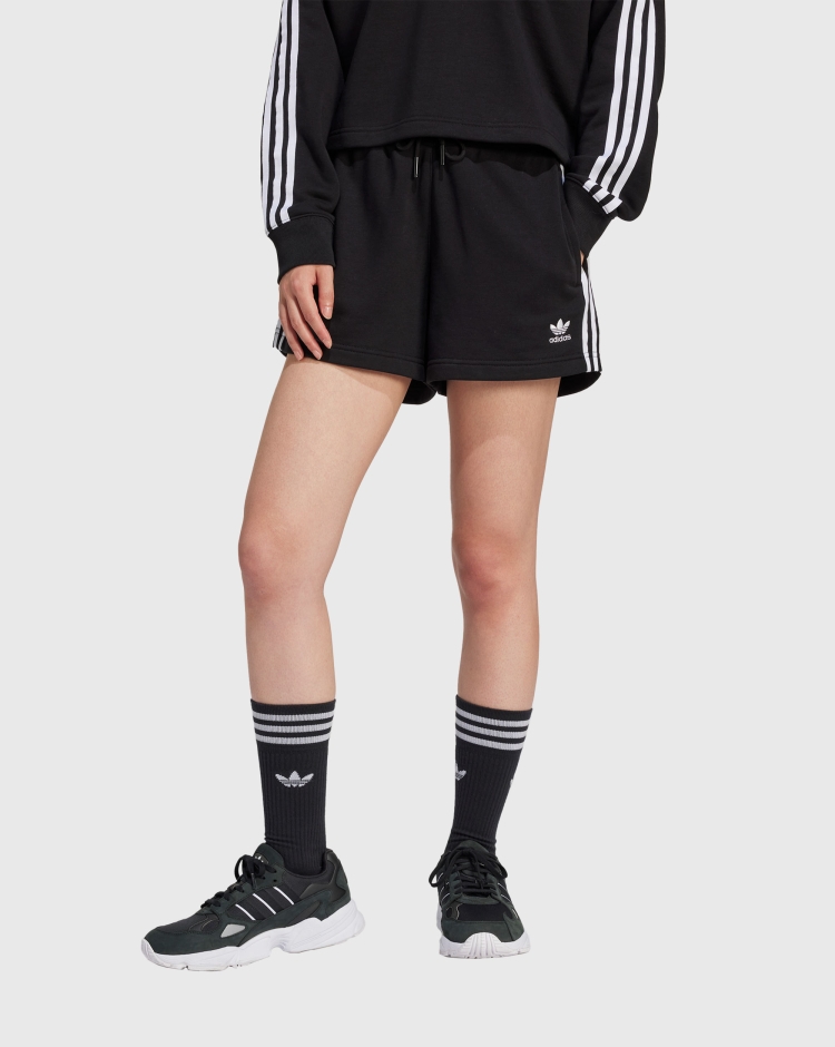 Adidas Originals Short 3-Stripes French Terry Nero Donna