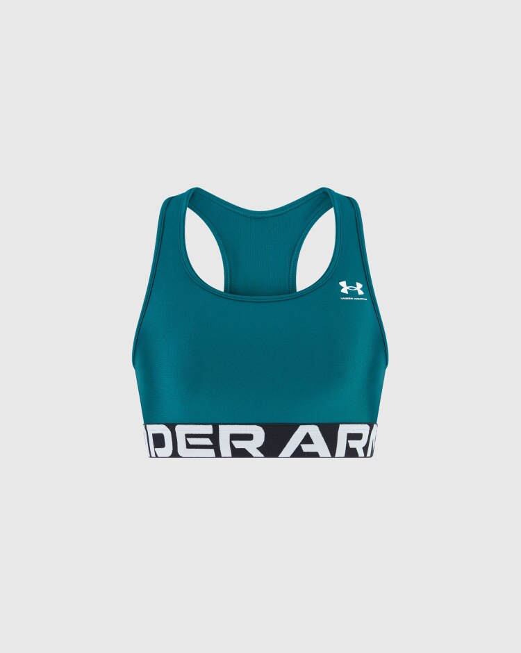 Under Armour Reggiseno sportivo HeatGear® Armour Mid Branded Verde Donna