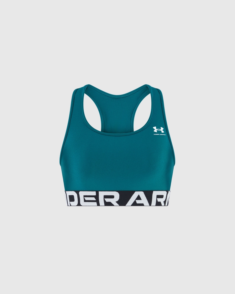 Under Armour Reggiseno sportivo HeatGear® Armour Mid Branded Verde Donna