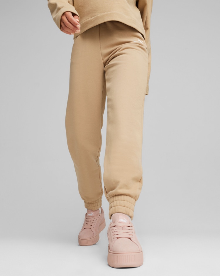 Puma Pantaloni Essentials+ Ricamati Marrone Donna