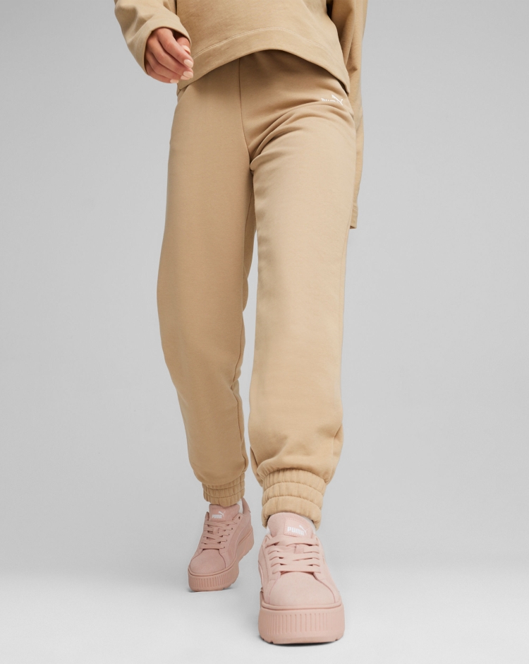 Puma Pantaloni Essentials+ Ricamati Marrone Donna