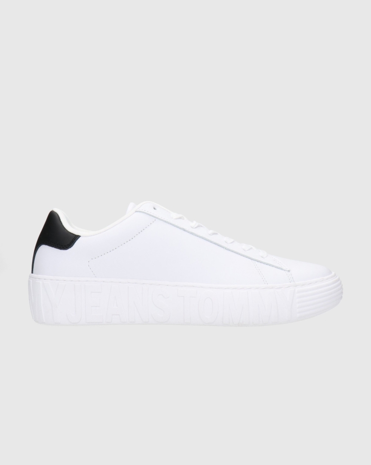 Tommy Hilfiger Jeans Leather Outsole Bianco Uomo
