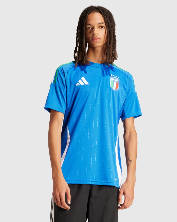 Adidas Maglia Home Italia 2024 Azzurri Uomo