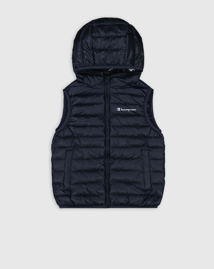 Champion Gilet Con Cappuccio Leggero Blu Junior