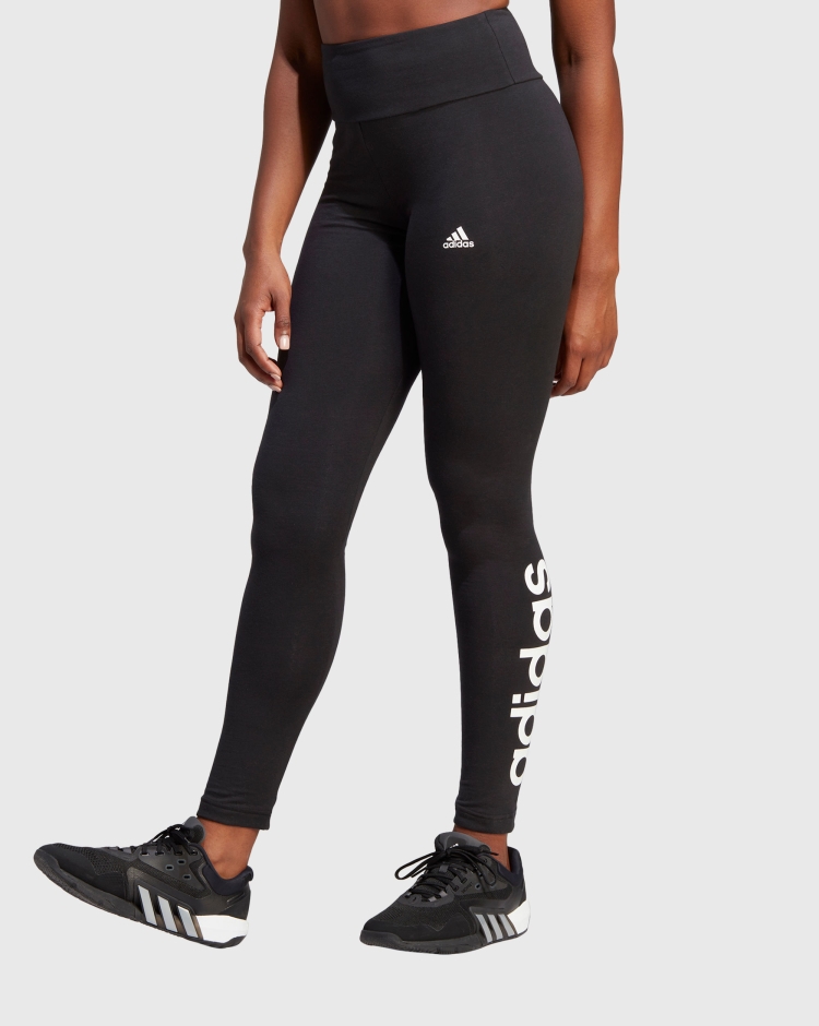 Adidas Leggings Loungwear Essentials High-Waisted Logo Nero Donna
