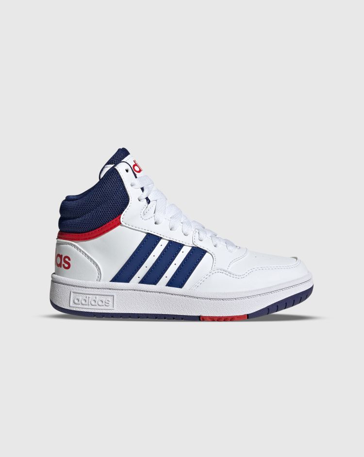 Adidas Hoops Mid 3.0 Bianco Rosso Bambino