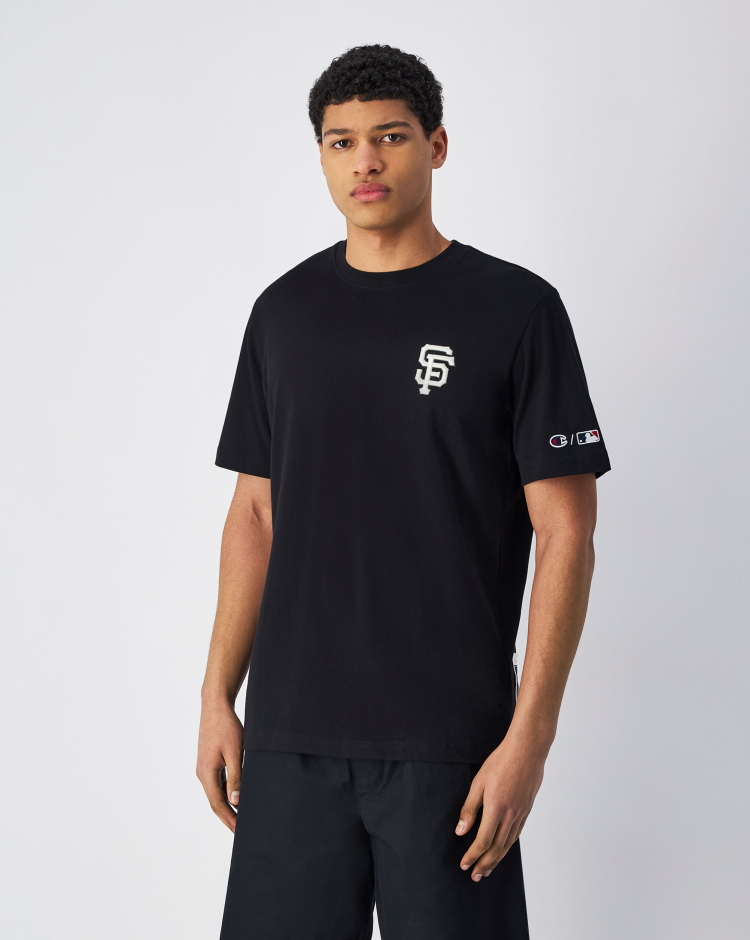 T-Shirt Manica Corta MLB Nero Uomo