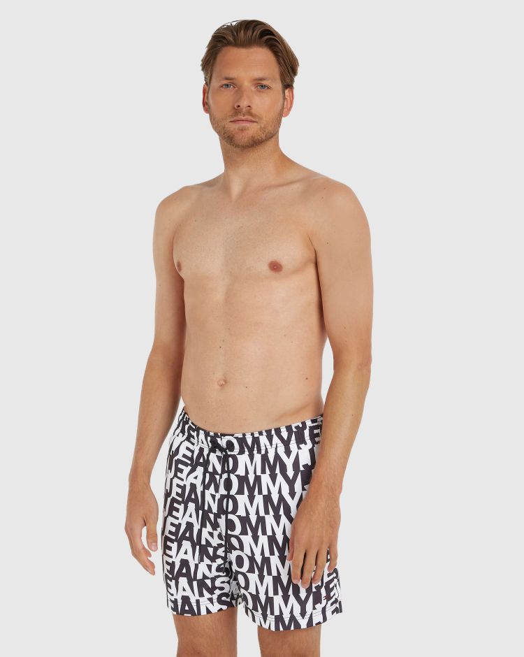 Tommy Hilfiger Costume da Bagno Essential Print Allover Nero Uomo
