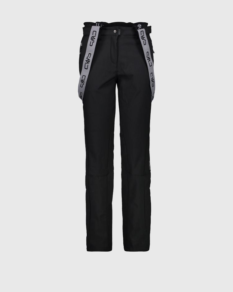 CMP Salopette Softshell Nero Donna