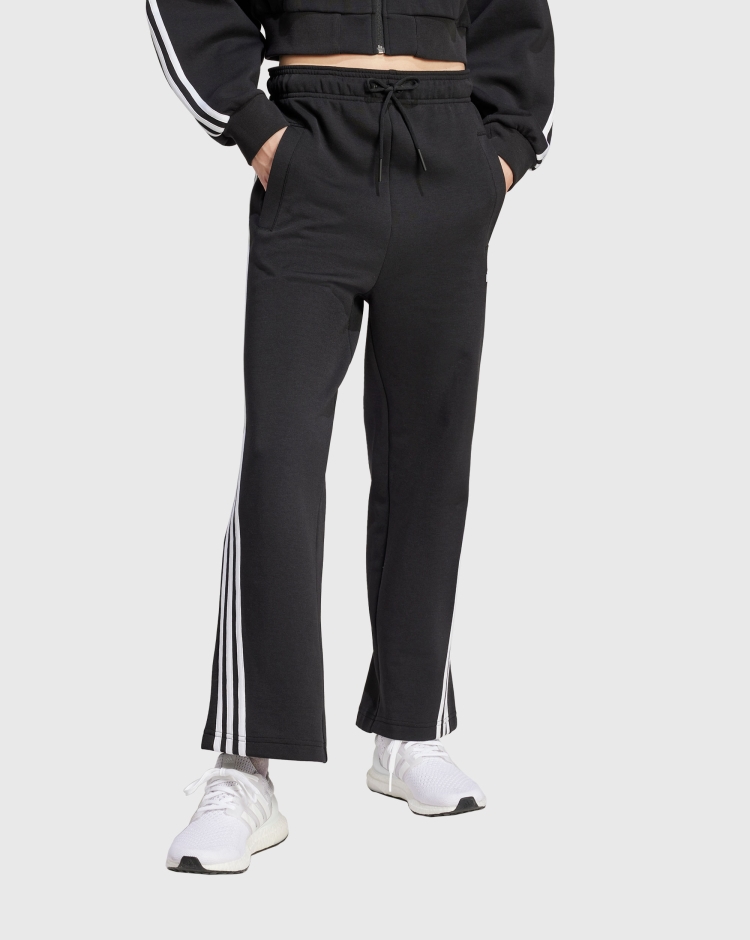 Adidas Pantaloni Future Icons 3-Stripes Open Hem Nero Donna