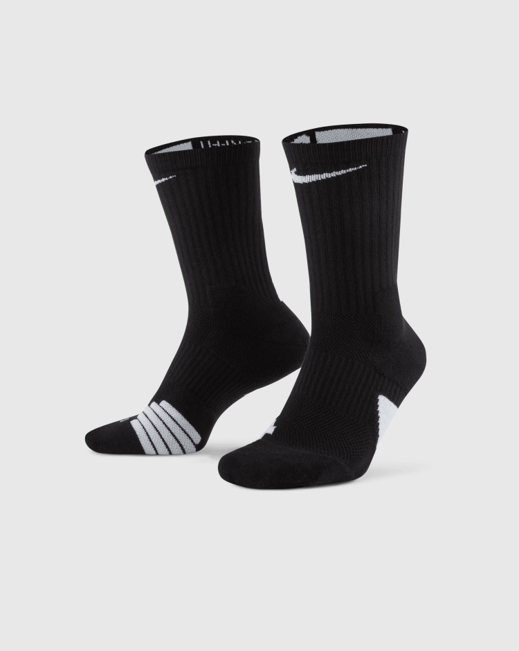 Calze da Basket Elite Crew Nero Uomo