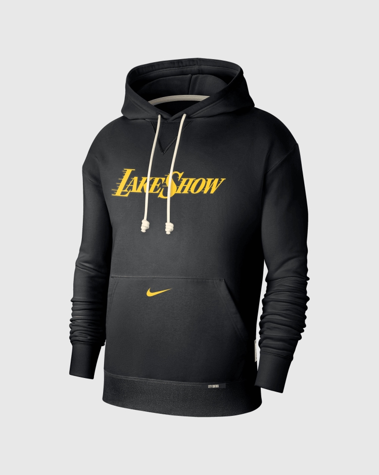 Felpa Con Cappuccio Los Angeles Lakers Nero Uomo