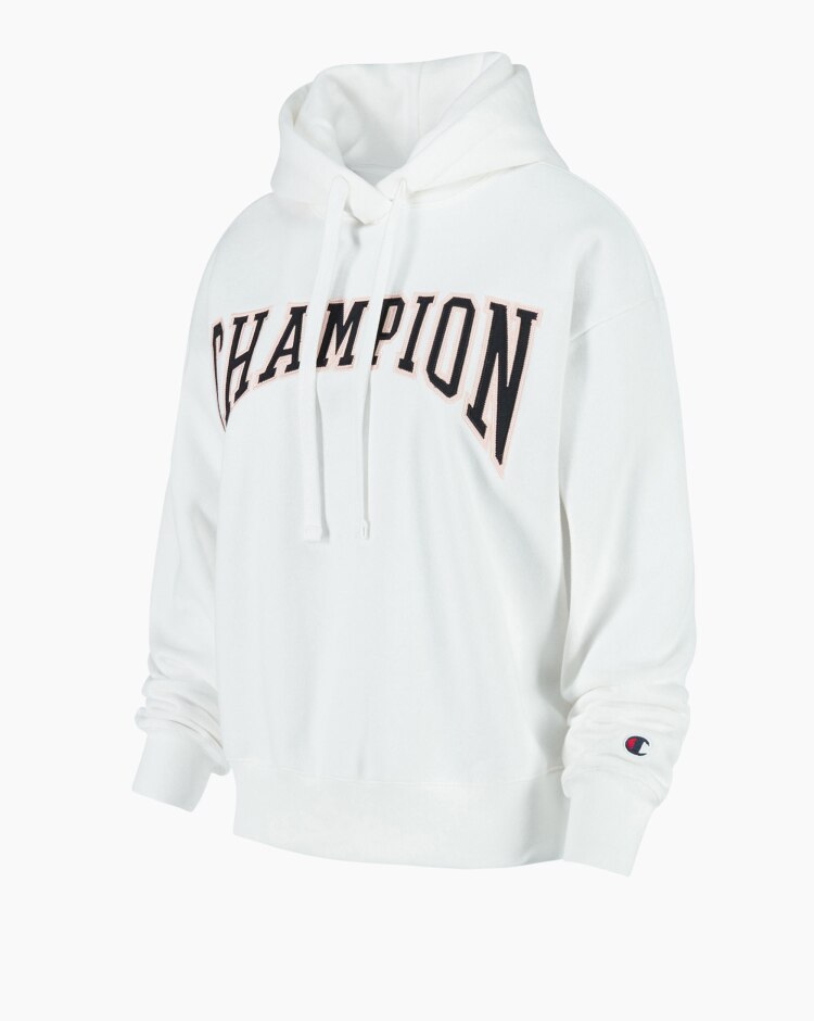 Champion Felpa con cappuccio University Bianco Donna