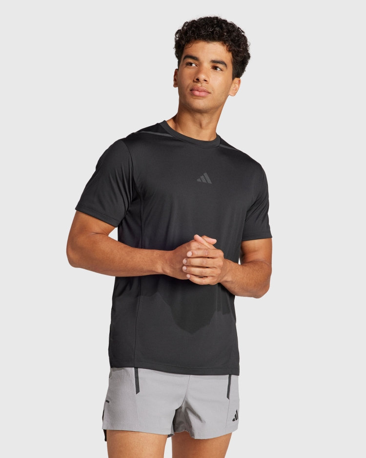 Adidas T-Shirt Designed for Training adistrong Workout Nero Uomo