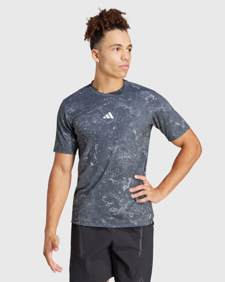 Adidas T-Shirt Power Workout Nero Uomo