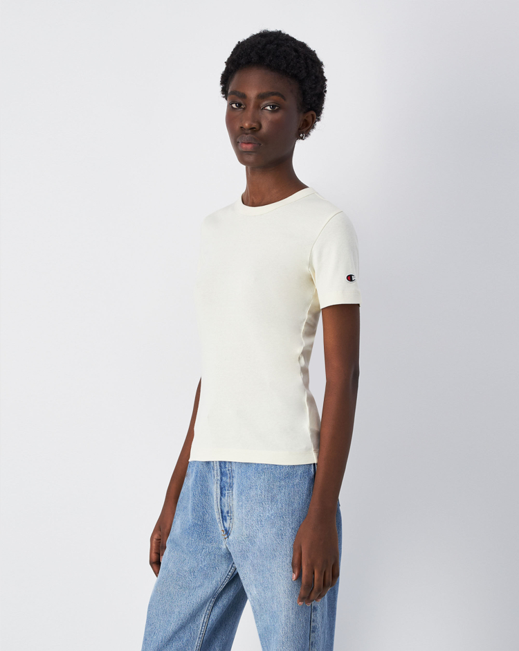 T-Shirt Manica Corta Icons Tonal Bianco Donna