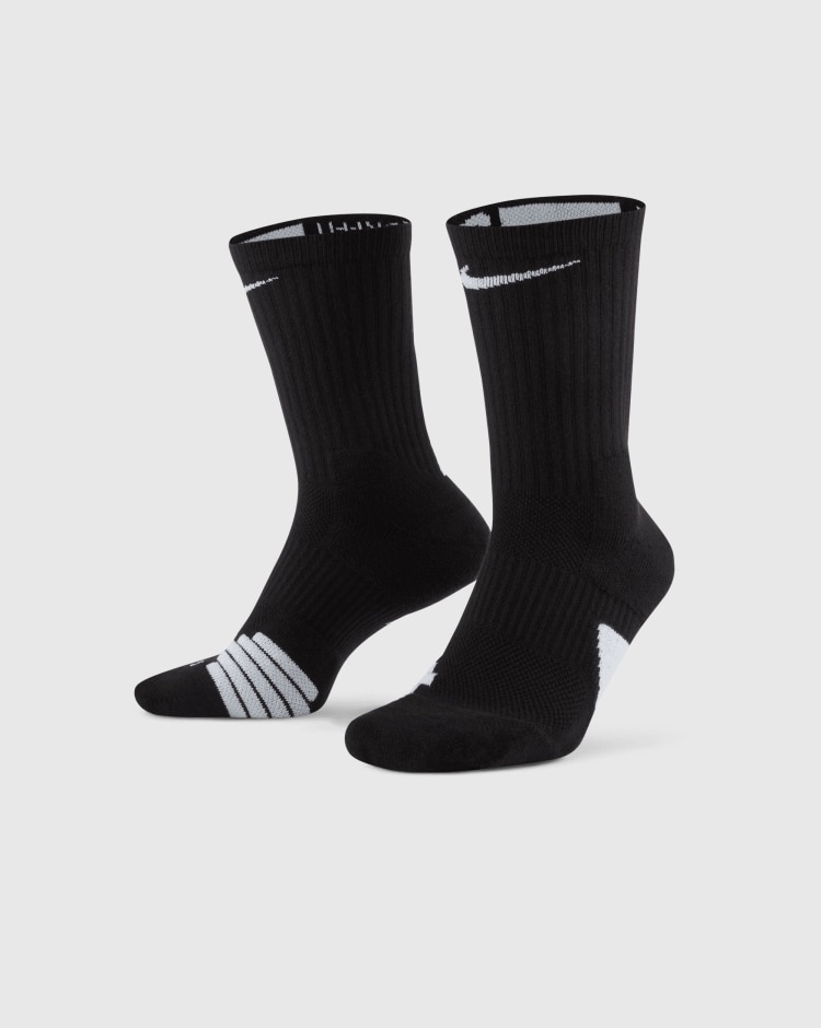 Calze da Basket Elite Crew Nero Uomo