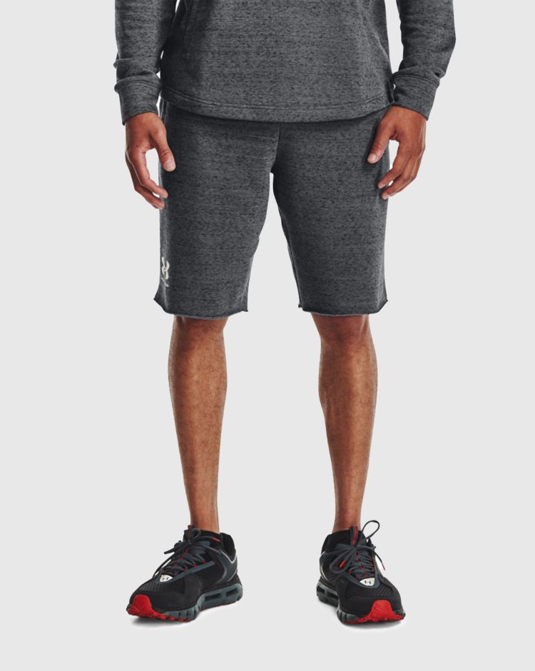 Under Armour Shorts UA Rival Terry Grigio Uomo