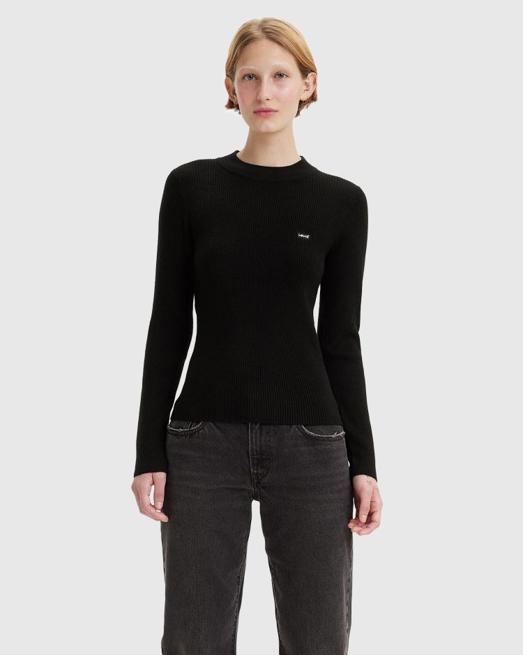 Levi's Felpa Girocollo Caviar Nero Donna