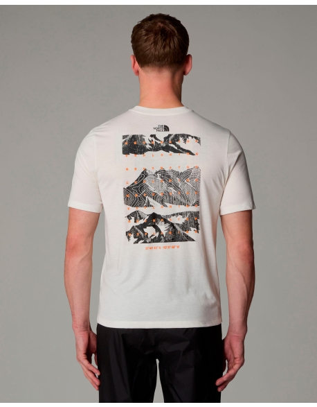 T-Shirt Foundation Mountains Faces Bianco Uomo