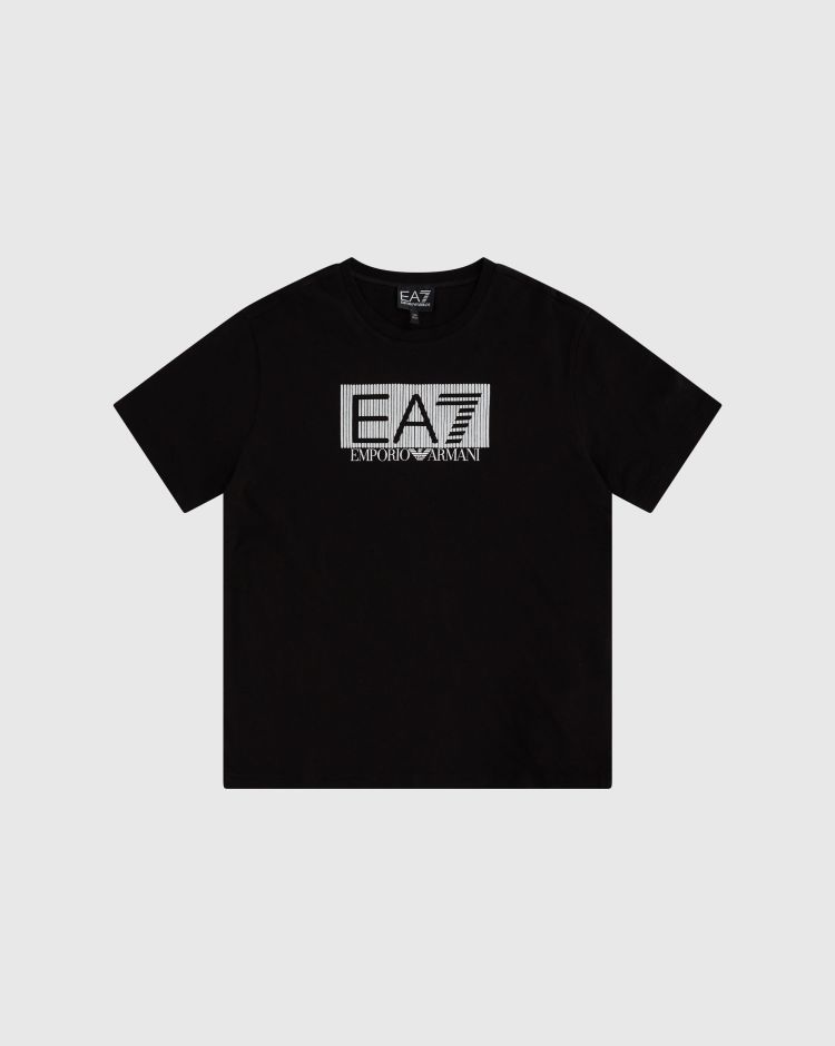 Emporio Armani EA7 T-Shirt Girocollo Train Visibility Nero Bambino