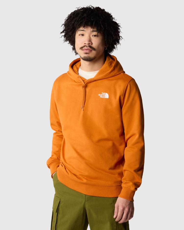 The North Face Felpa Con Cappuccio Drew Peak Mini Logo Arancio Uomo