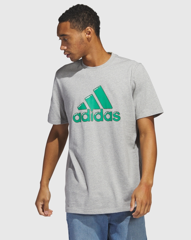 Adidas Logo Pen Fill T-Shirt Bianco Uomo