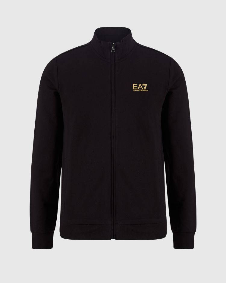 Emporio Armani EA7 Tuta Sportiva Con Felpa Full Zip Train Core Nero Uomo