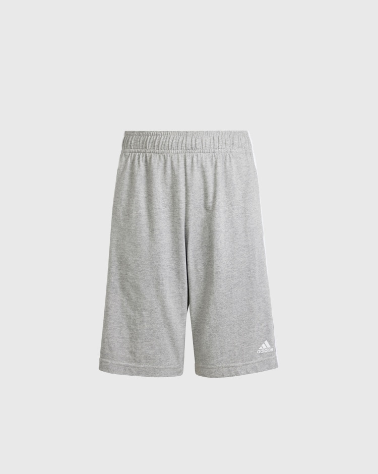 Adidas Short Essentials 3-Stripes Knit Grigio Bambino