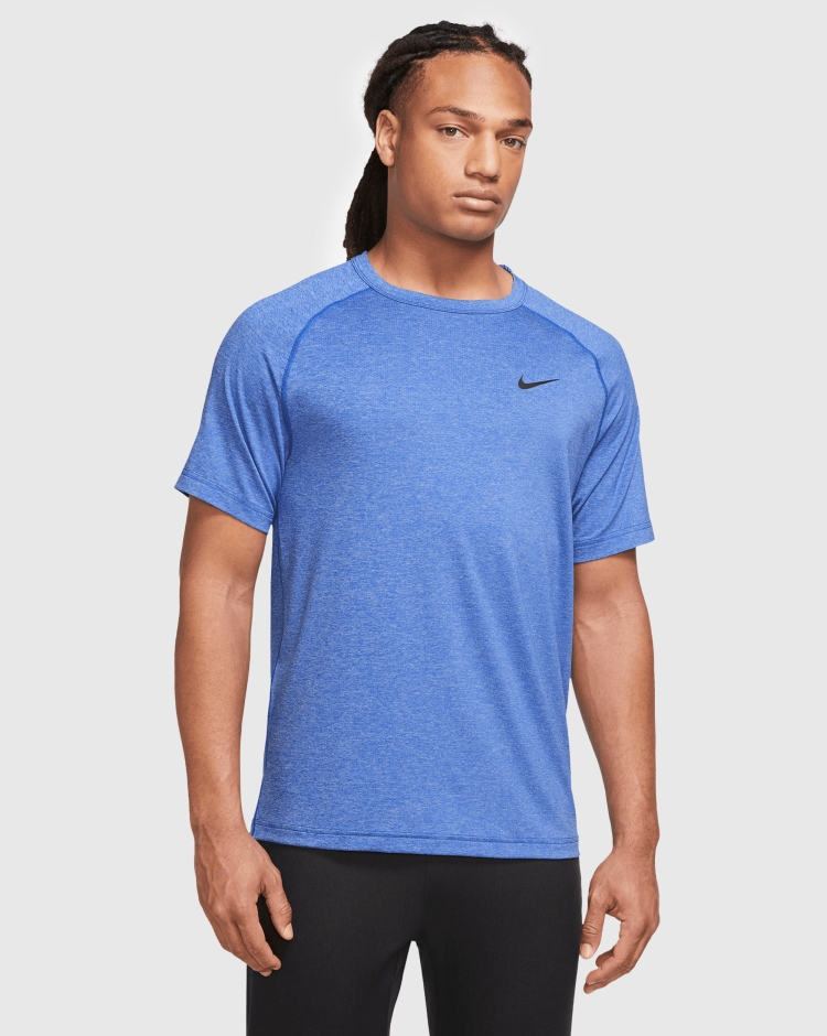Nike T-Shirt Dri-FIT Ready Girocollo Blu Uomo