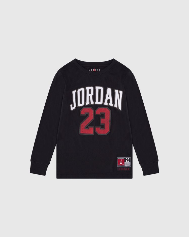Nike Jordan T-Shirt Manica Lunga Practice Flight Nero Bambino